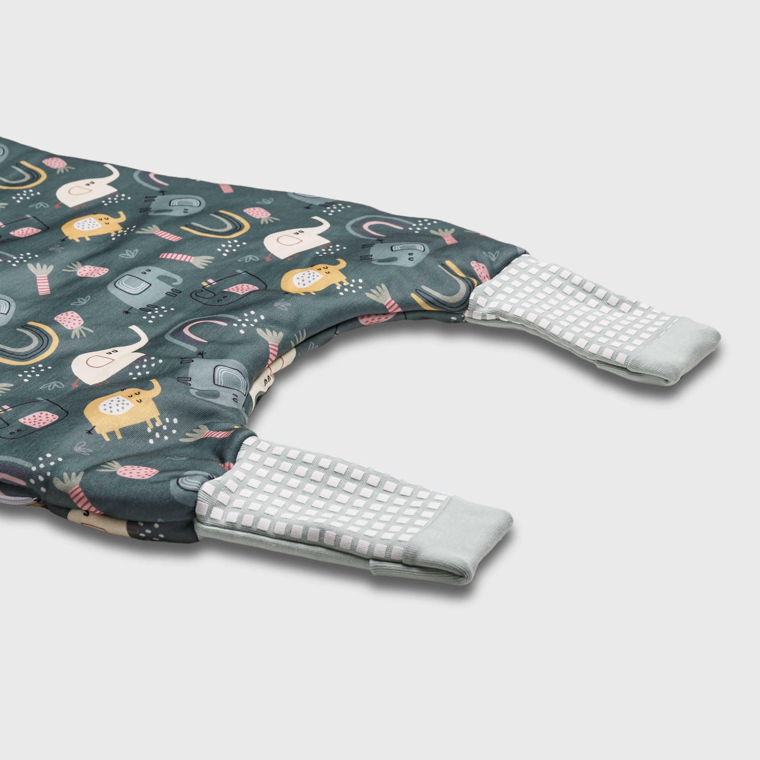 Tender Παιδικός Υπνόσακος Flex 2.5 Tog Με Πόδια Και Αποσπόμενα Μανίκια Elephants Λαδί 2567-1