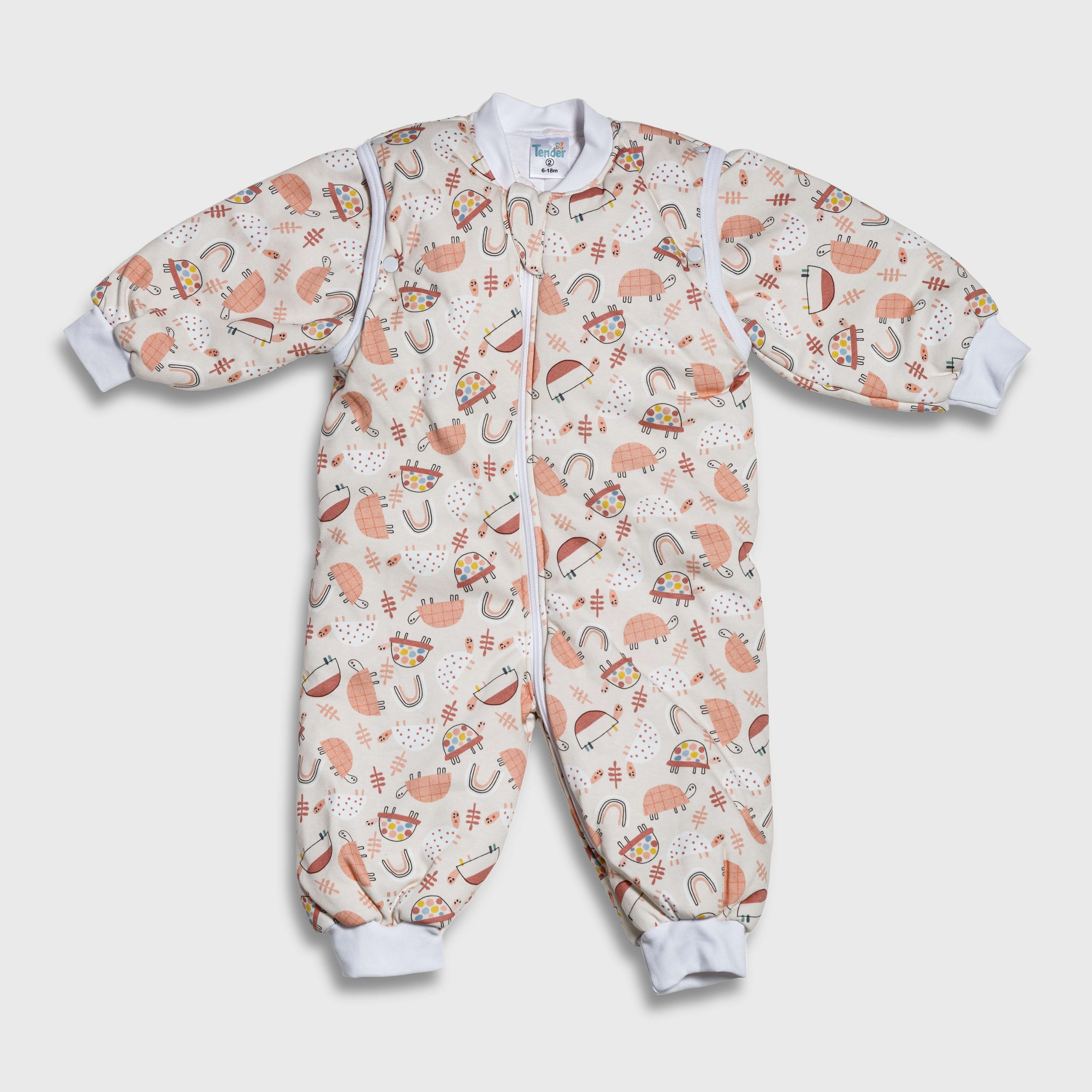 Tender Classic Organic - Υπνόσακος με πόδια Eco Turtle 2.5 Tog - Εκρού