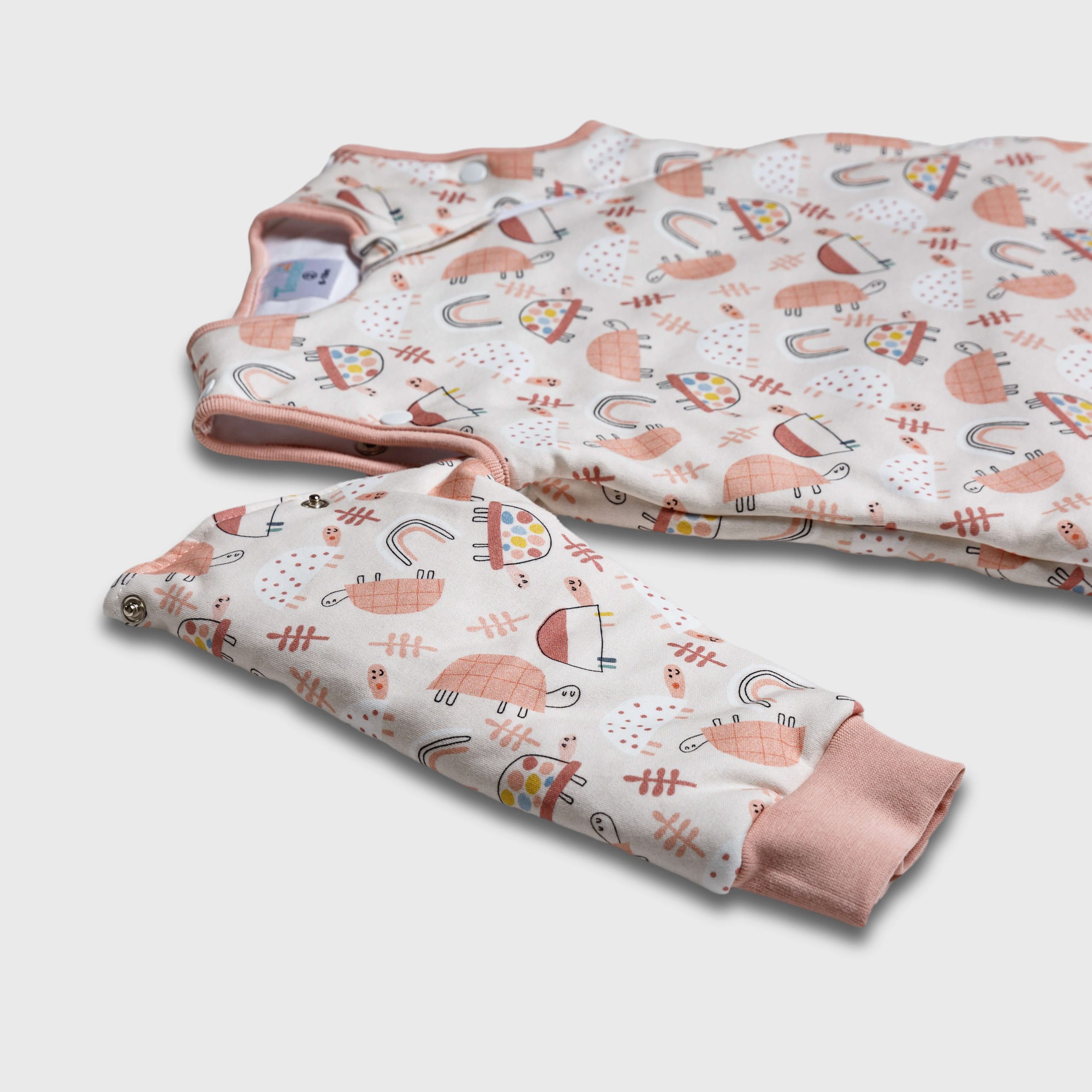 Tender Παιδικός Υπνόσακος Flex 2.5 Tog Με Πόδια Και Αποσπόμενα Μανίκια Από Οργανικό Βαμβάκι Eco Turtle Εκρού 2583-2