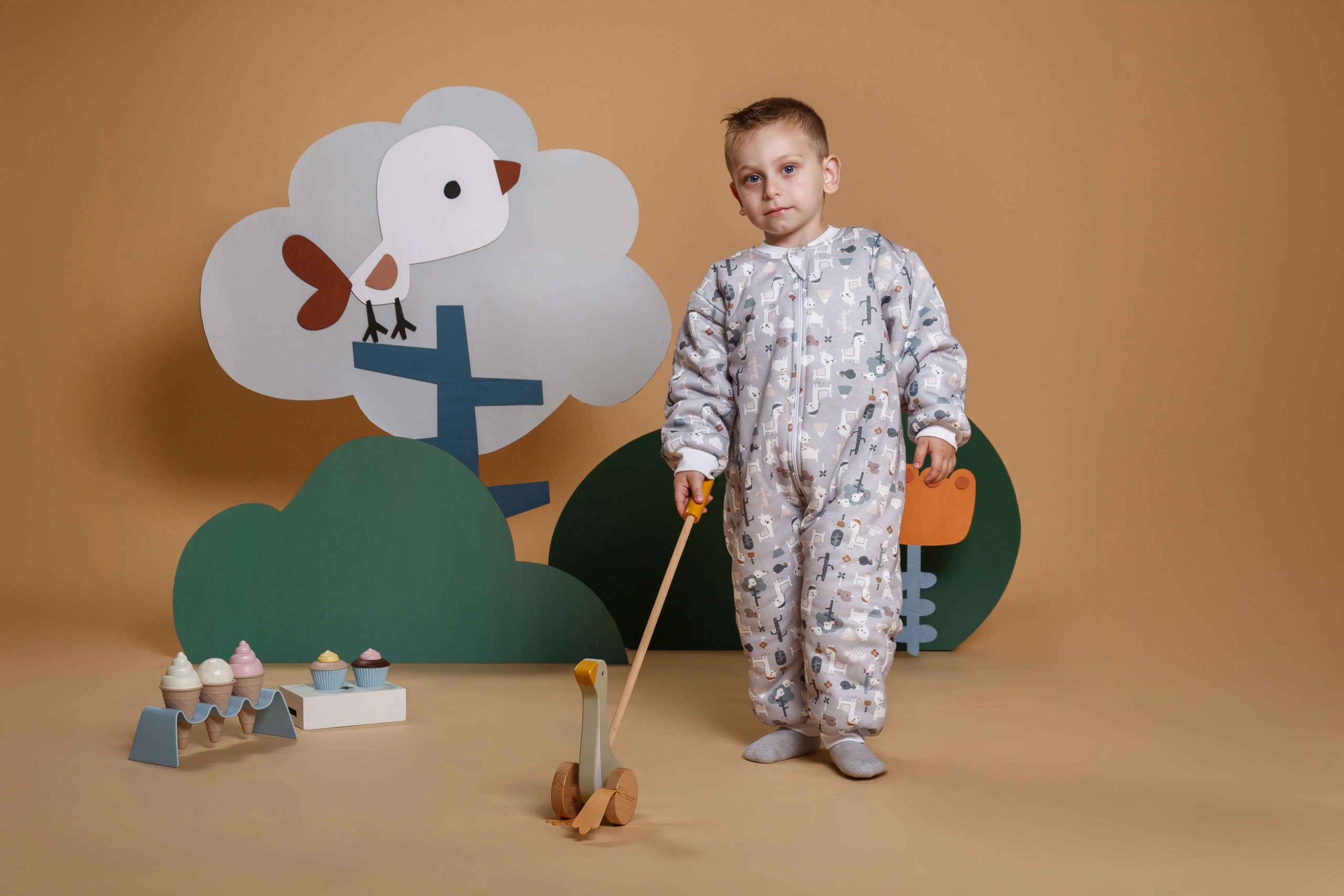 Tender Παιδικός Υπνόσακος Classic 2.5 Tog Με Πόδια Llama Γκρί 2551-1