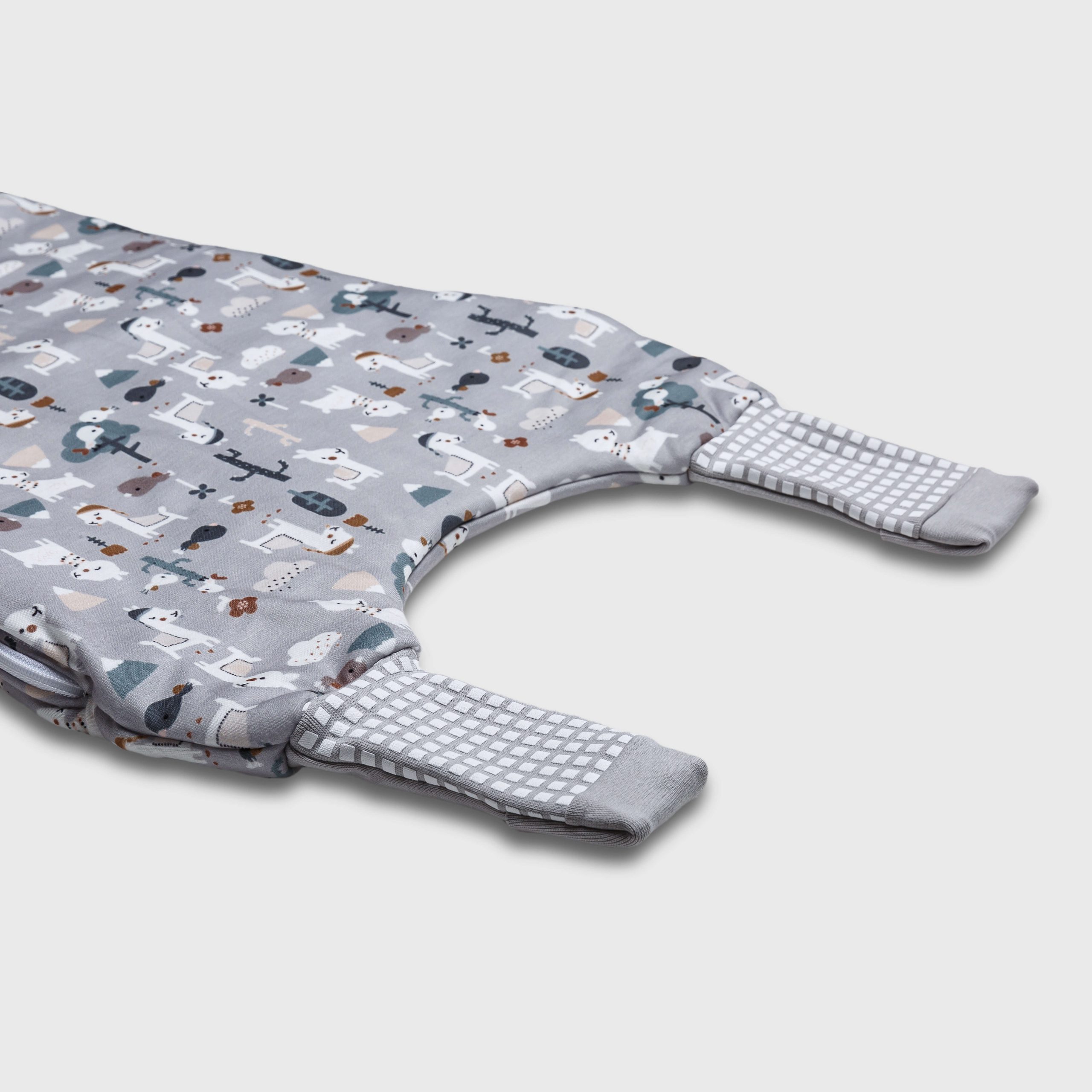 Tender Παιδικός Υπνόσακος Flex 2.5 Tog Με Πόδια Και Αποσπόμενα Μανίκια Llama Γκρι 2615-1