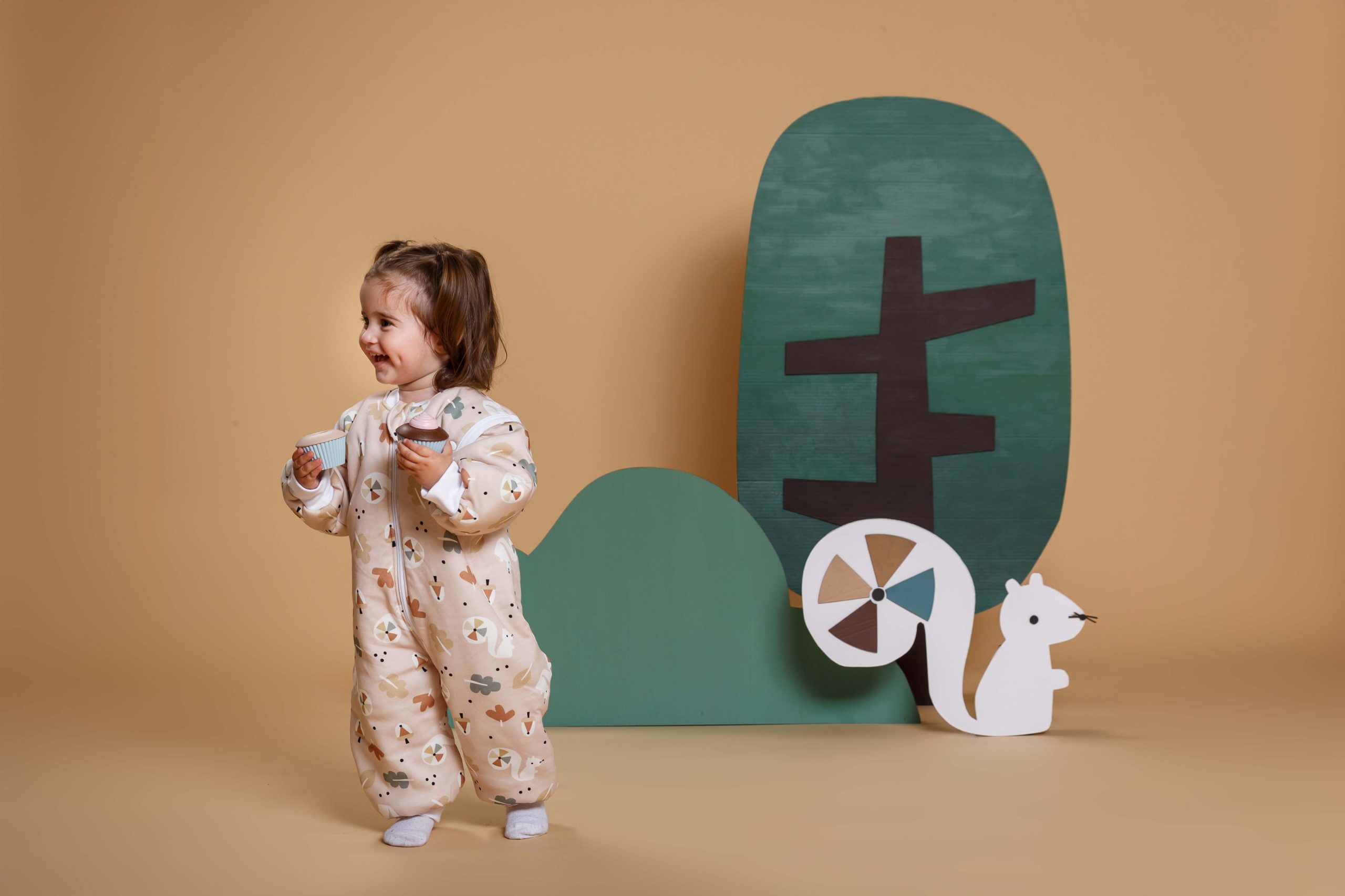 Tender Παιδικός Υπνόσακος Classic 2.5 Tog Με Πόδια Και Αποσπόμενα Μανίκια Squirrel Nude 2709-2