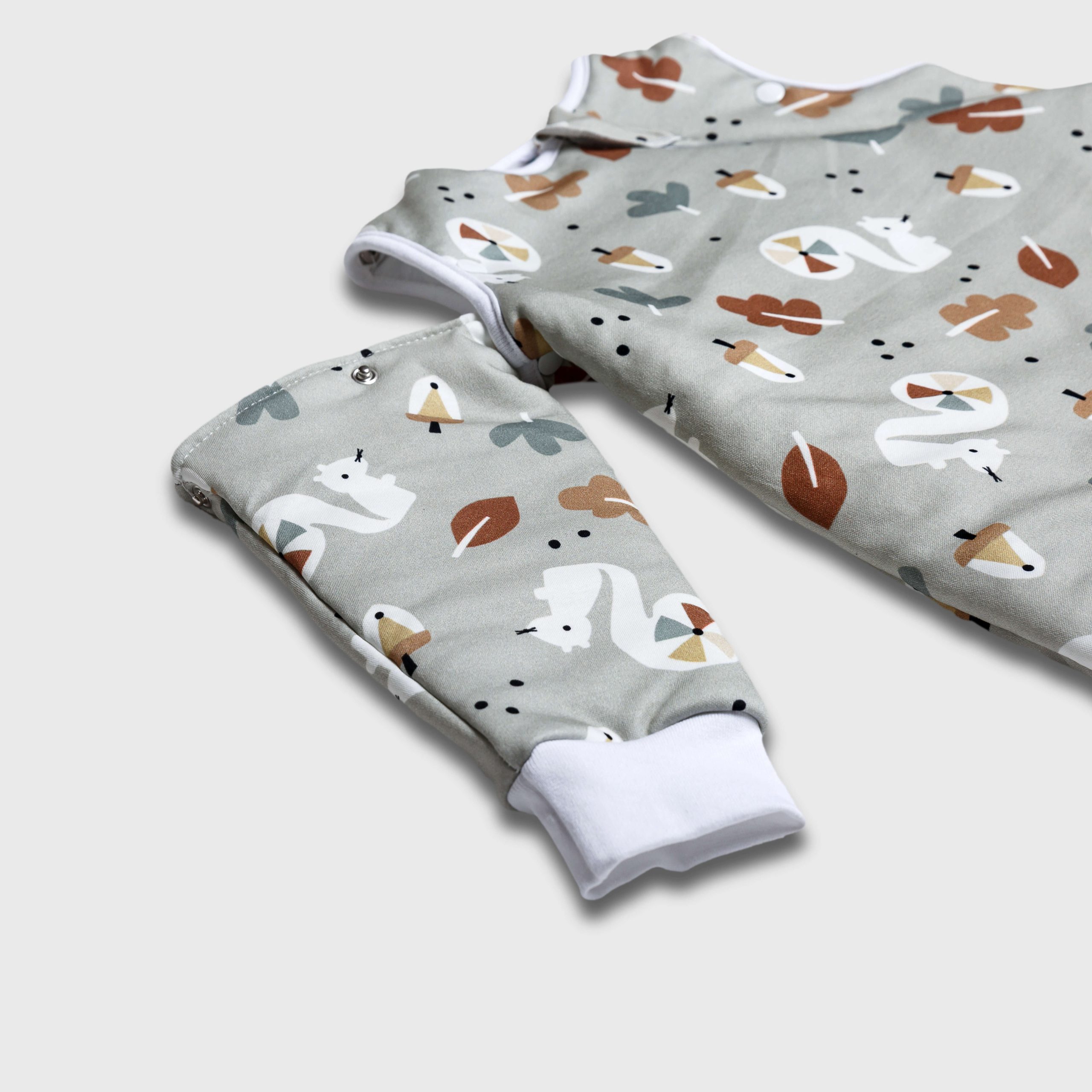 Tender Βρεφικός Υπνόσακος Marble 2.5 Tog Με Αποσπόμενα Μανίκια Squirrel Μέντα 2716-1