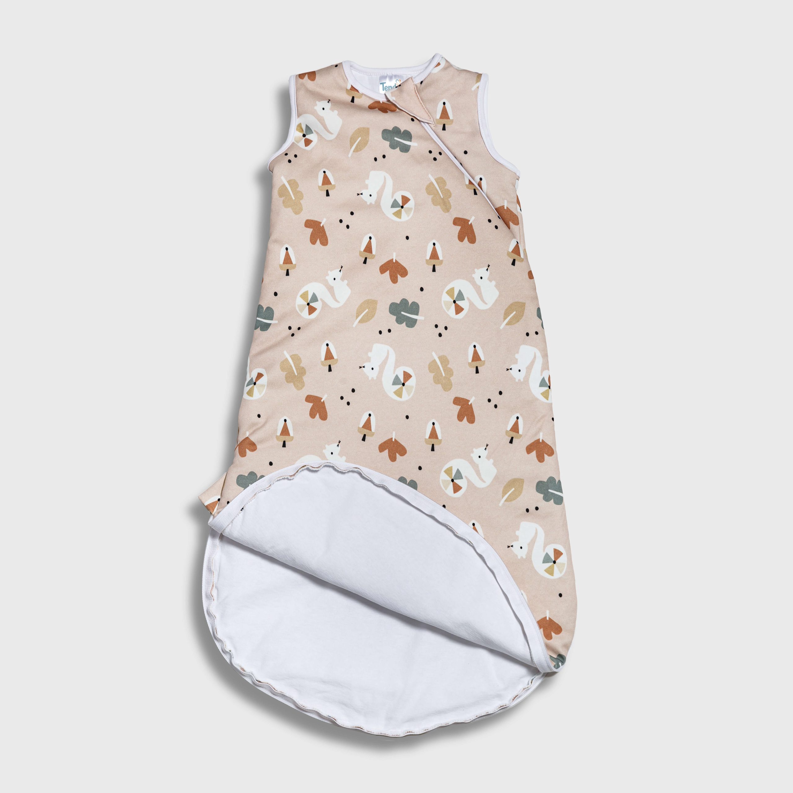 Tender Βρεφικός Υπνόσακος Marble 0.5 Tog Με Αποσπόμενα Μανίκια Squirrel Nude 2742-2