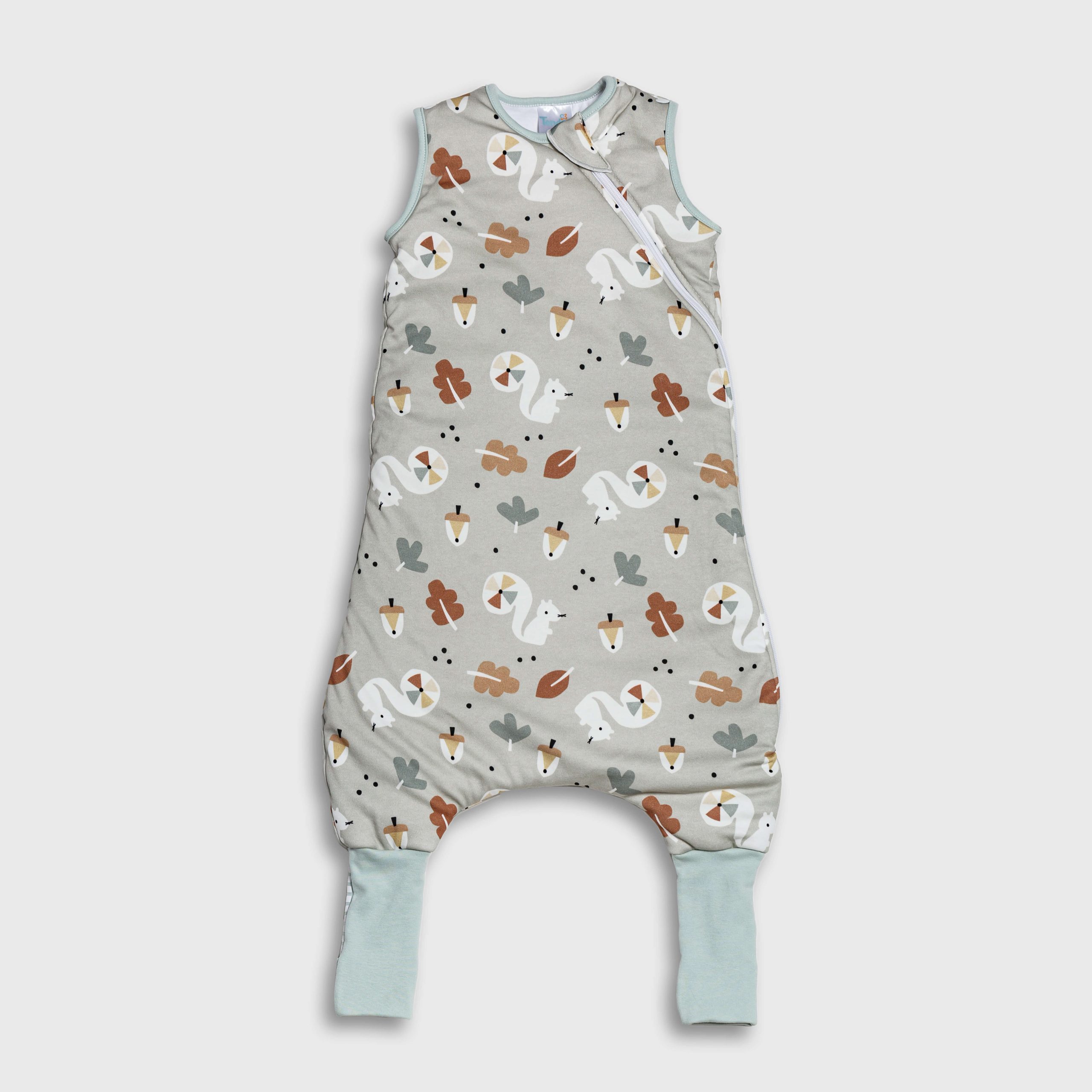 Tender Παιδικός Υπνόσακος Flex 0.5 Tog Με Πόδια Και Αποσπόμενα Μανίκια Squirrel Μέντα 2743-1