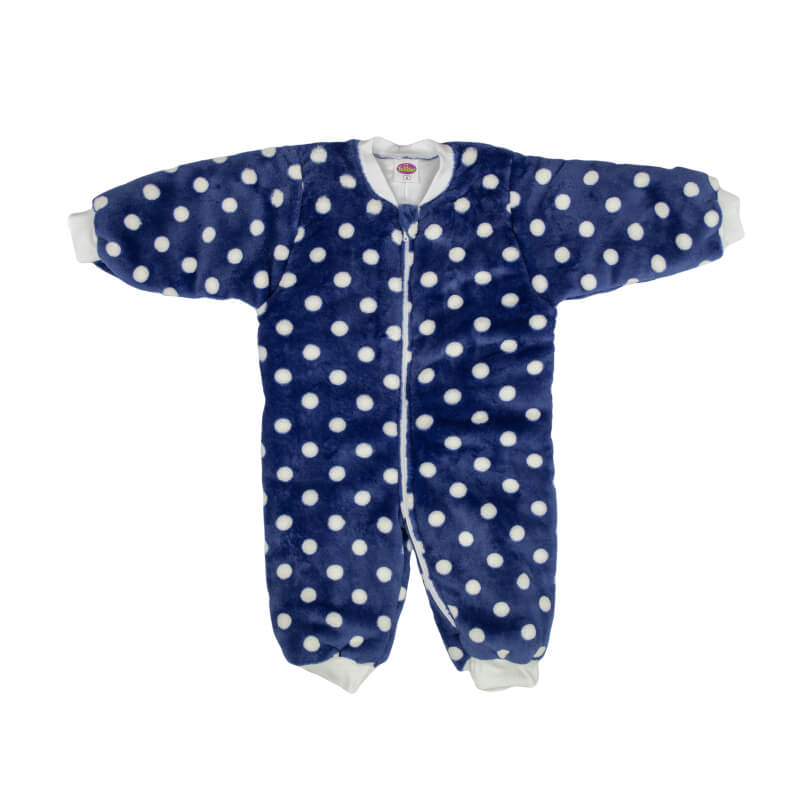 Tender Classic - Υπνόσακος Fleece με πόδια Dots 2.5 Tog - Μπλε