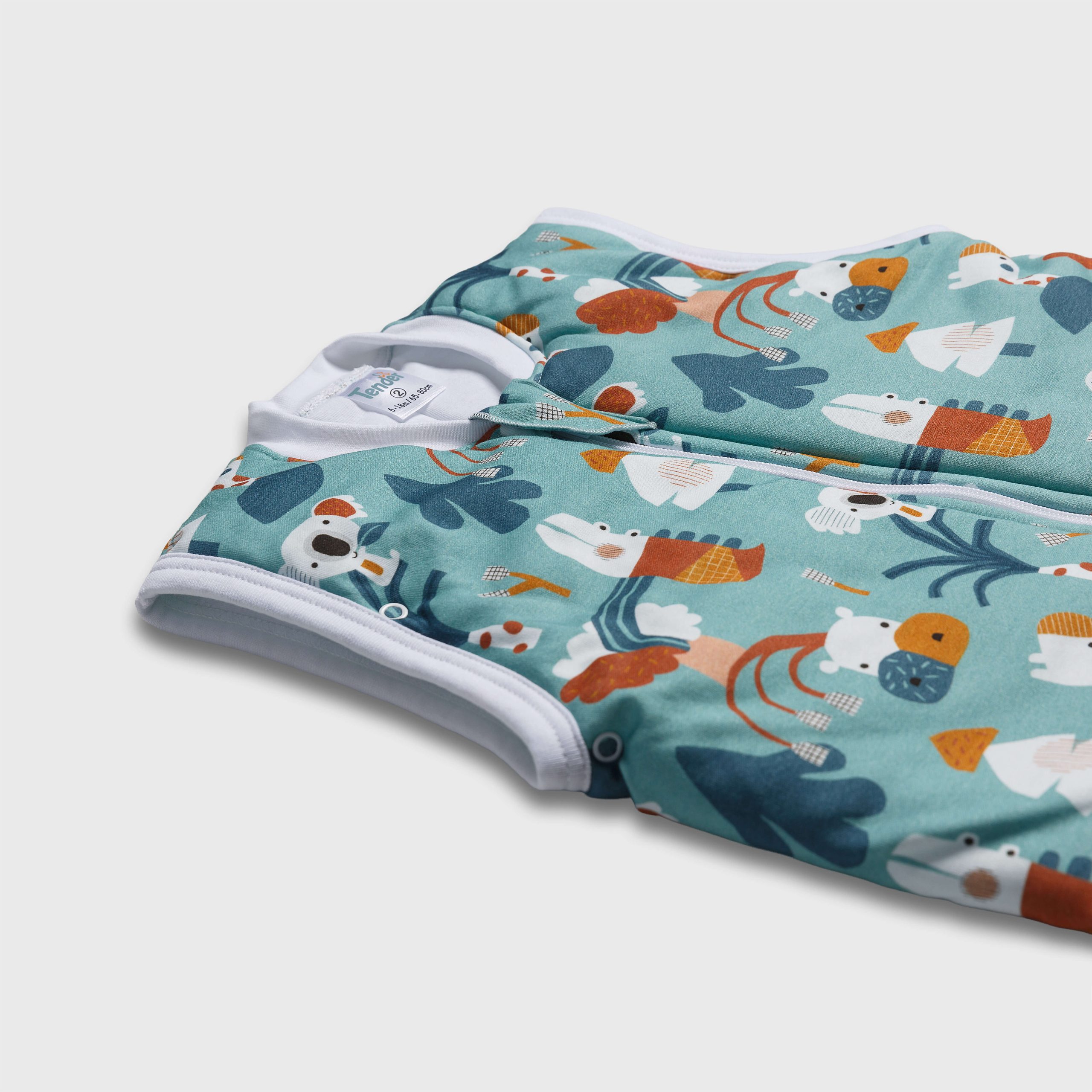 Tender Παιδικός Υπνόσακος Classic 1.0 Tog Με Πόδια Και Αποσπόμενα Μανίκια Koala Τιρκουάζ 27342