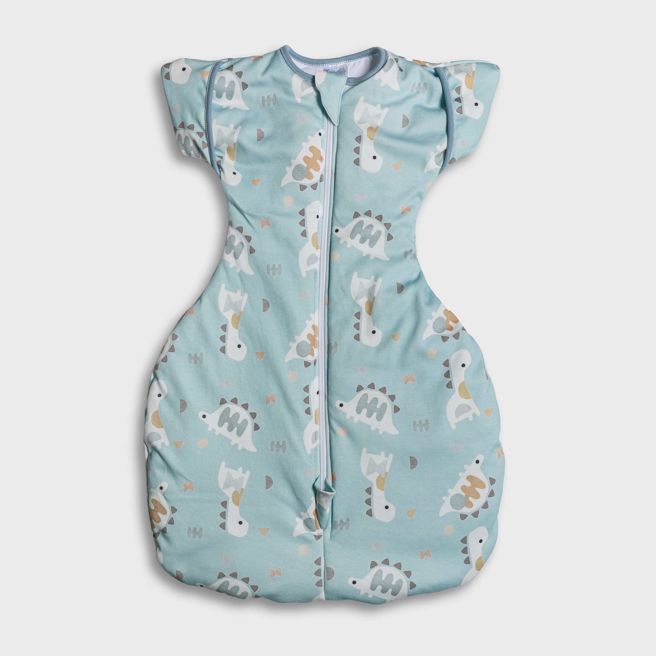 Tender Βρεφικός Υπνόσακος Transition Swaddle Arms Up 0,5 Tog Dino Σιέλ 27761