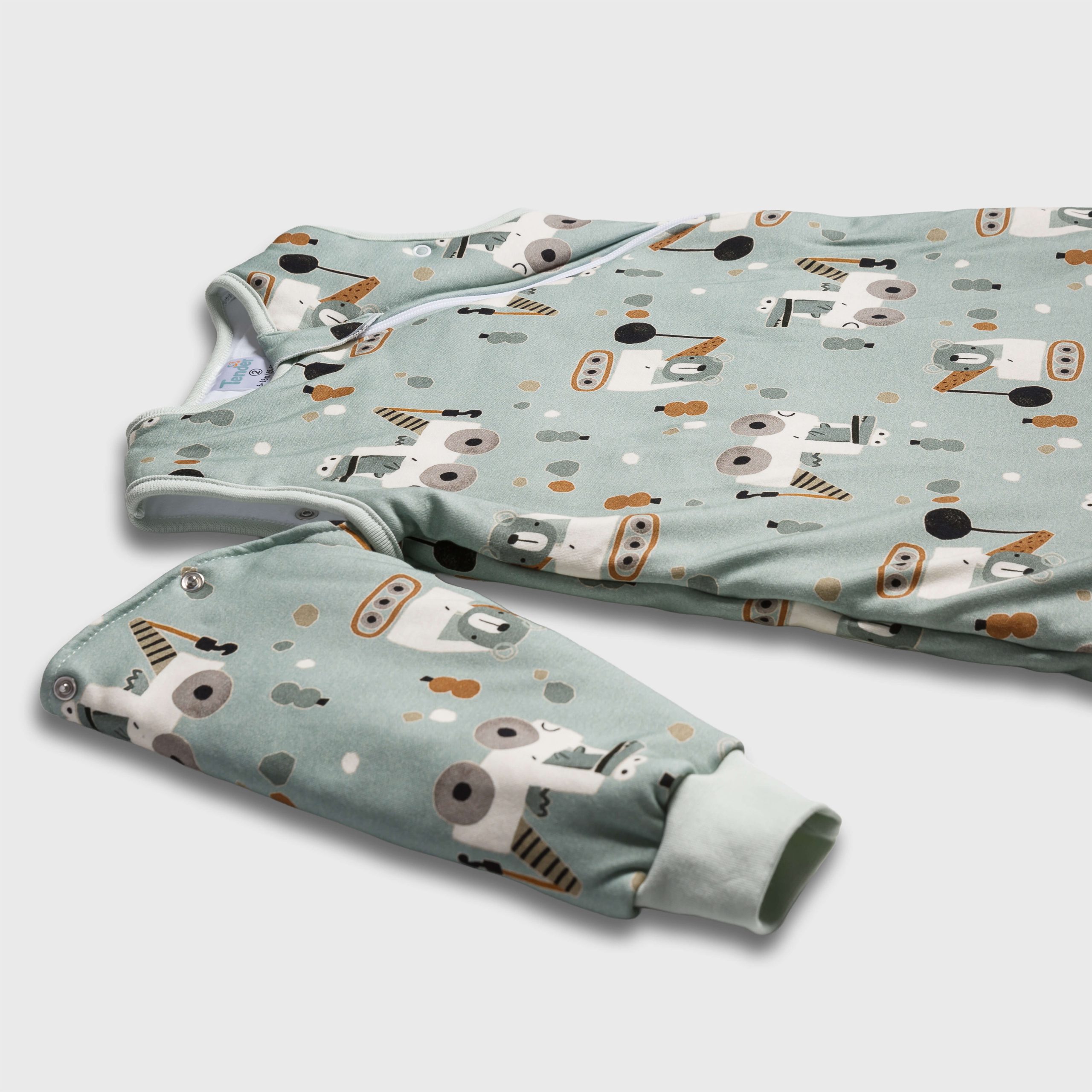 Tender Παιδικός Υπνόσακος Flex 2.5 Tog Με Πόδια Και Αποσπόμενα Μανίκια Trucks Πράσινο 27231