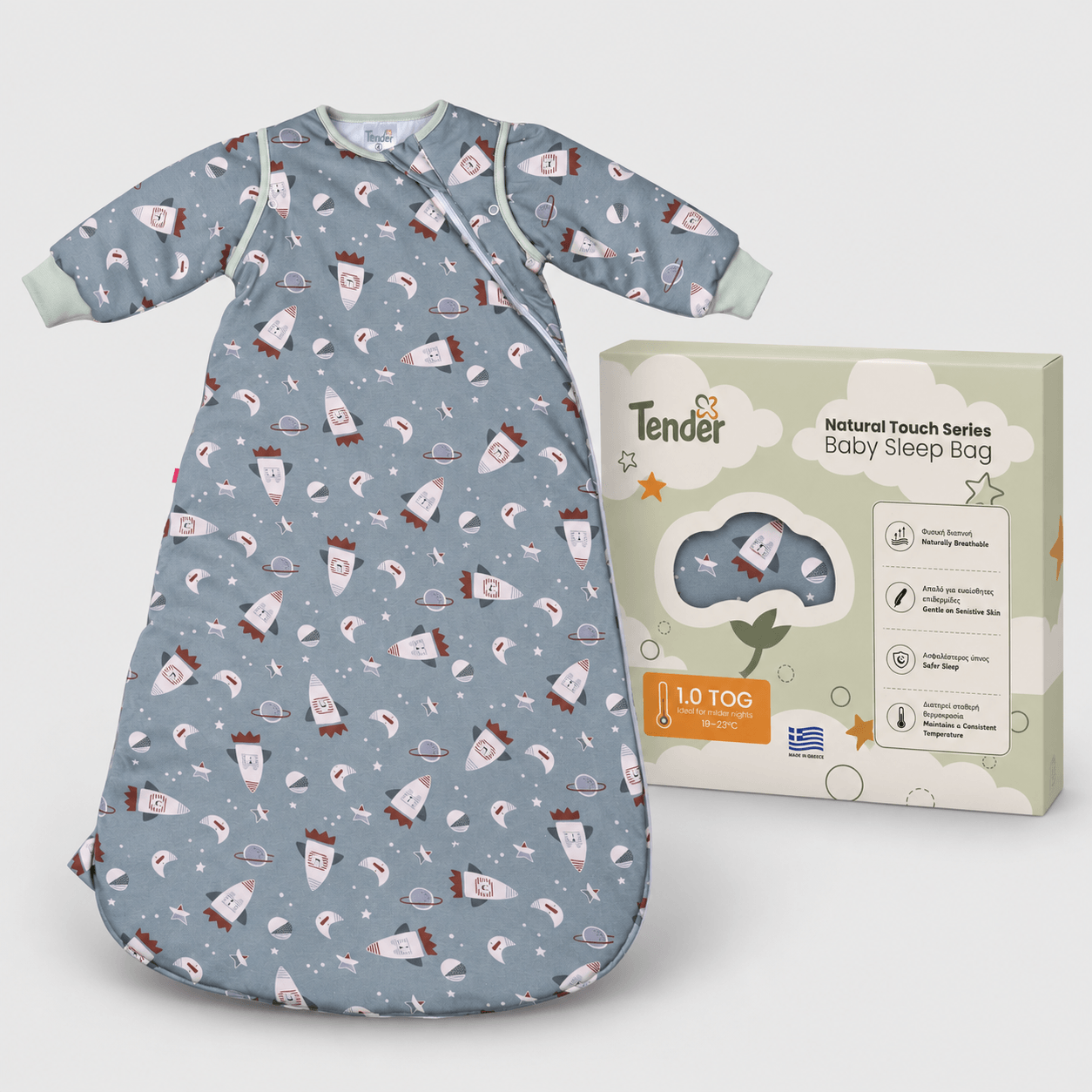 Natural Touch Marble - Rockets 1.0 Tog
